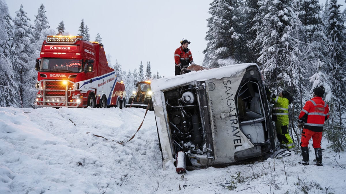 After the bus accident – most have been discharged