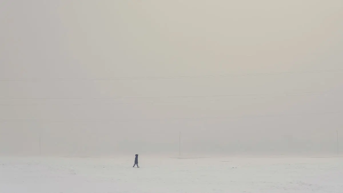Snowstorm in Afghanistan brings sadness and joy