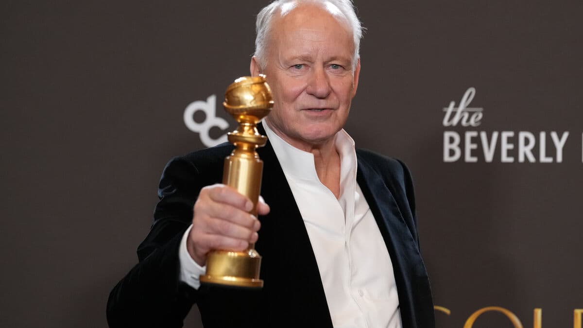 Stellan Skarsgård awarded Golden Globe, very happy