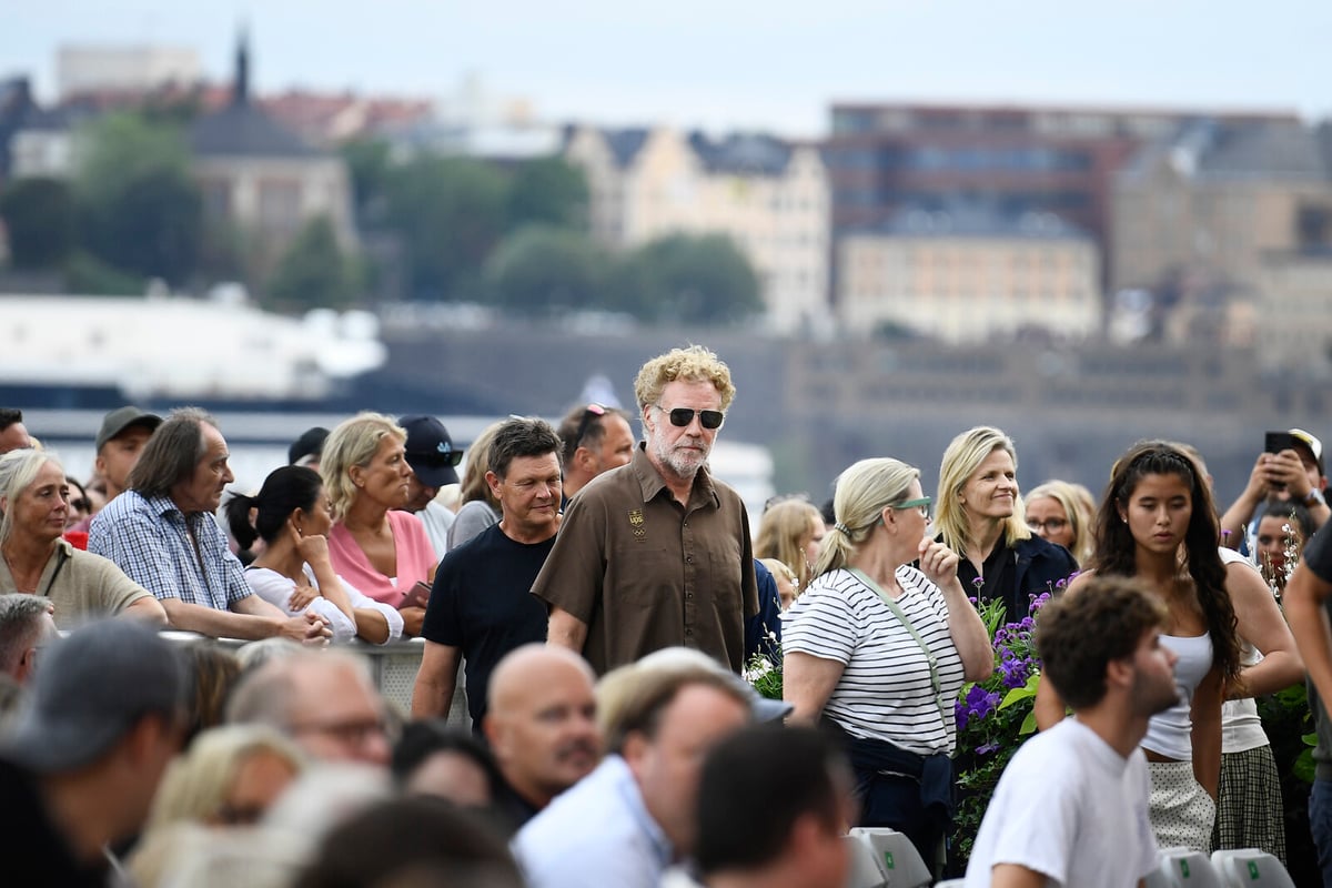 Will Ferrell Attends Allsång på Skansen to Support Son Magnus