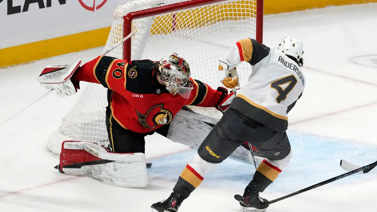 Consolation goal for Andersson as new club Vegas crushed 7–1 by Ottawa