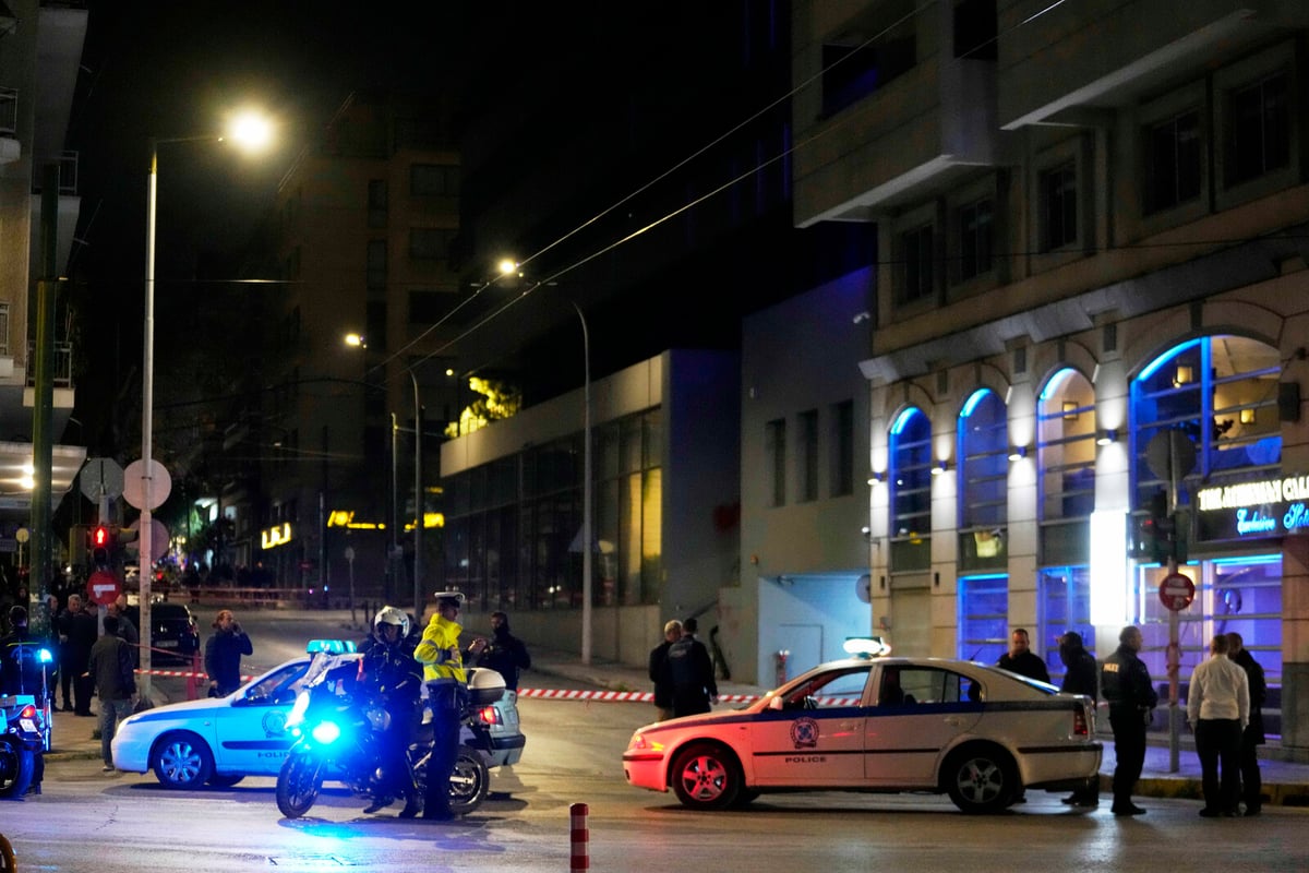 Explosion outside train company in central Athens