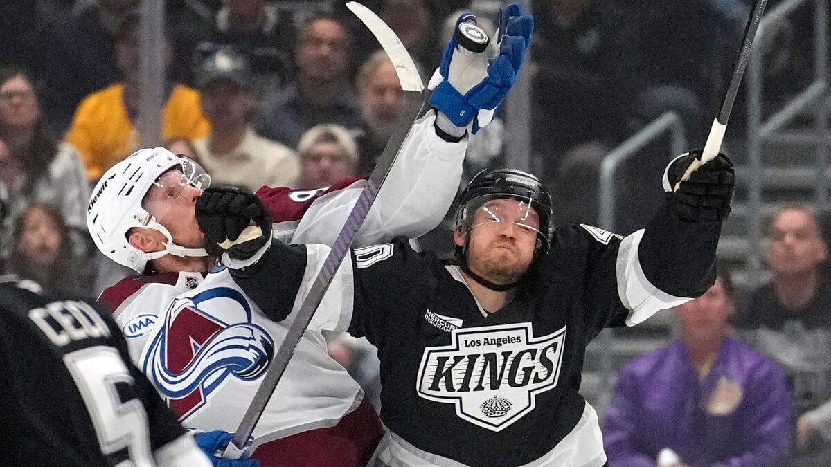 The puck bounced Colorado's way, one game away from the Stanley Cup quarterfinals