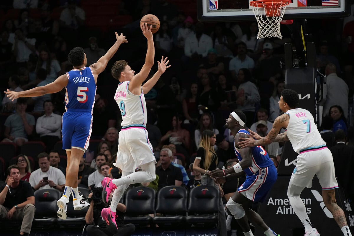 Miami's Pelle Larsson Shines with 12 Points in Win Over Philadelphia