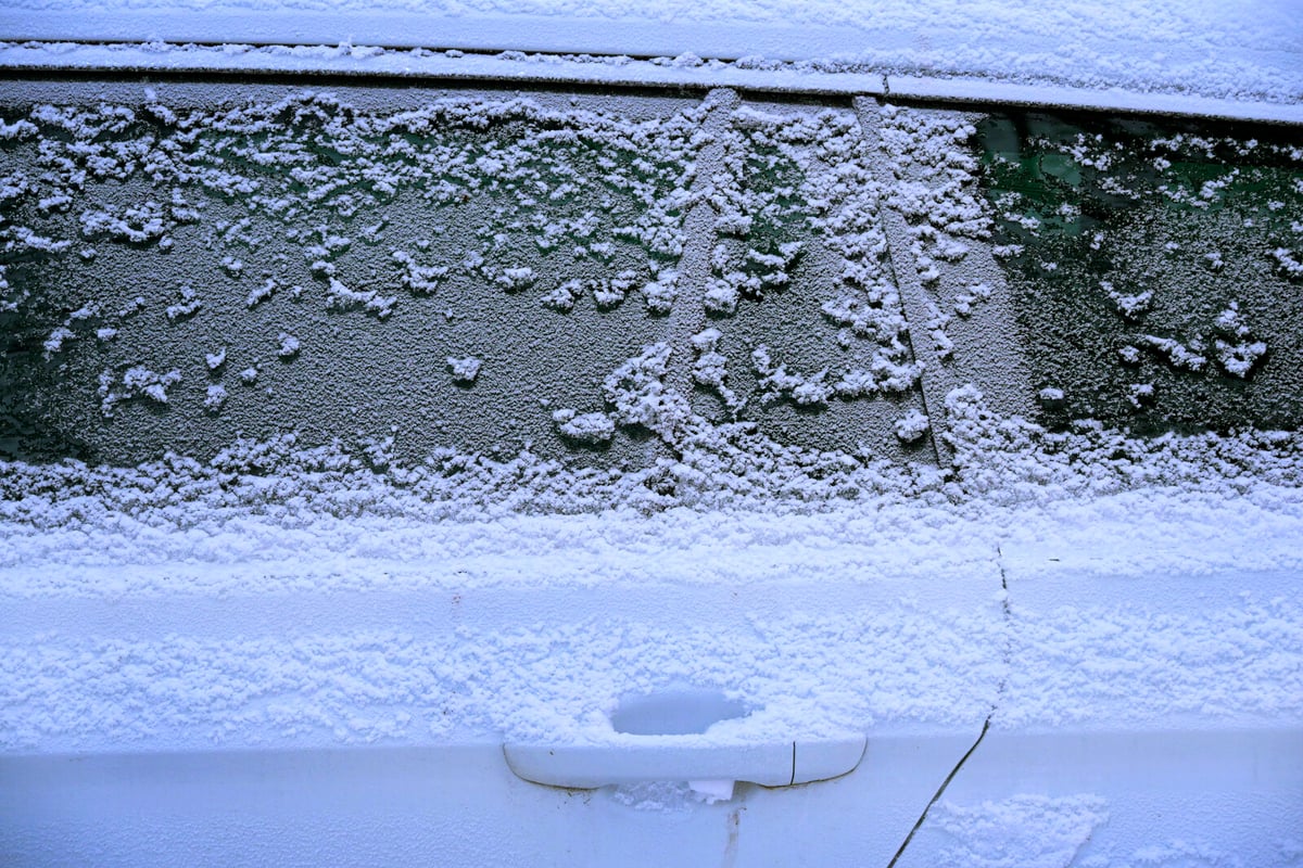 Looked bad - convicted after driving with frosted windshield