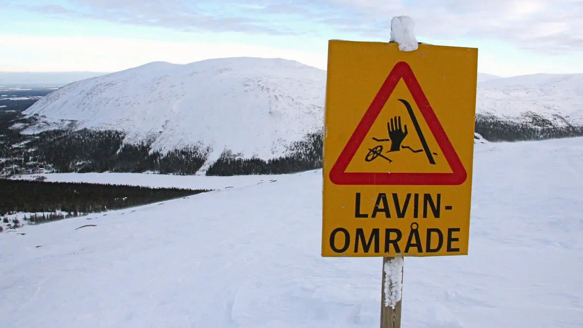 Dangerous avalanche conditions in four Swedish mountain areas