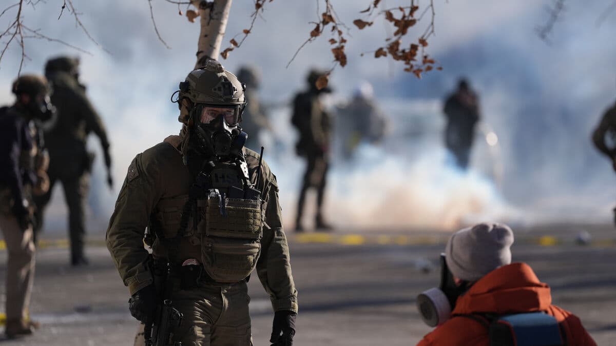 Tear gas and protests after ICE shooting death in Minneapolis