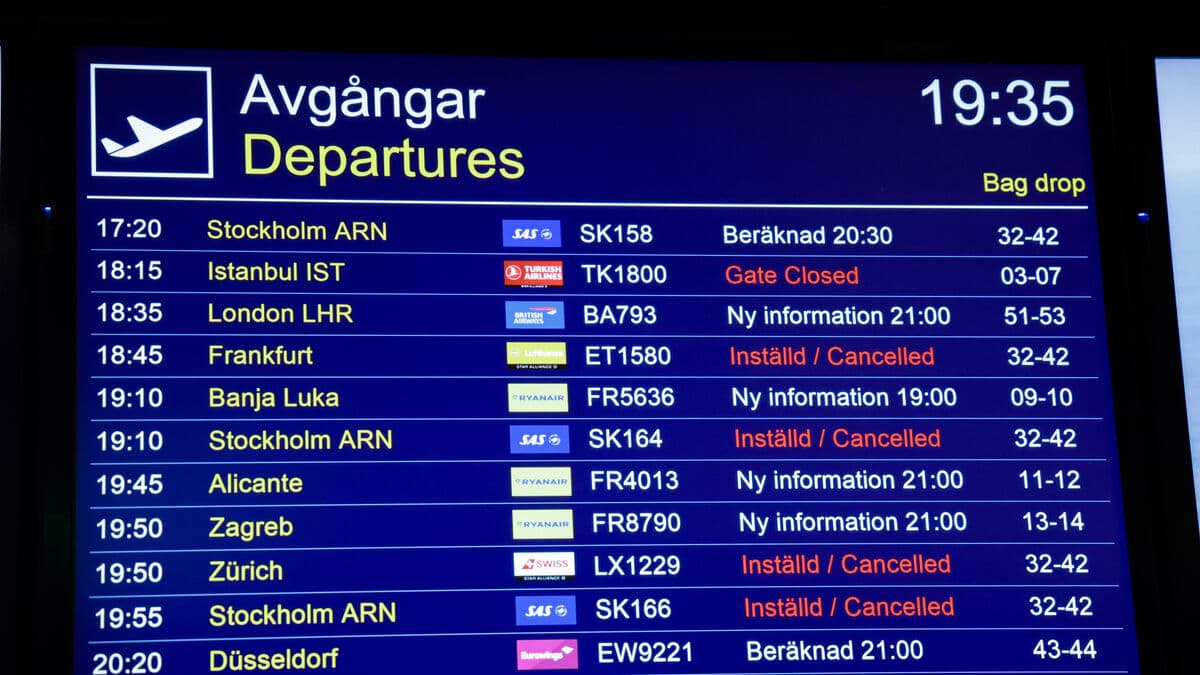 Drones at Landvetter – airspace closed