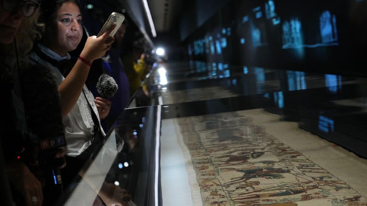 Bayeux Tapestry draws huge crowds in London as British Museum exhibition sells out