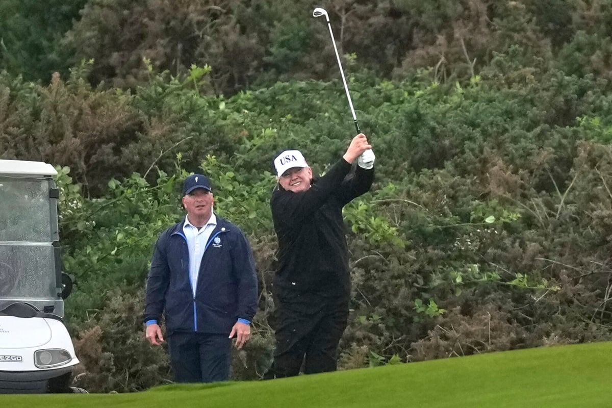 Trump's Scotland Golf Visit Draws Massive Security