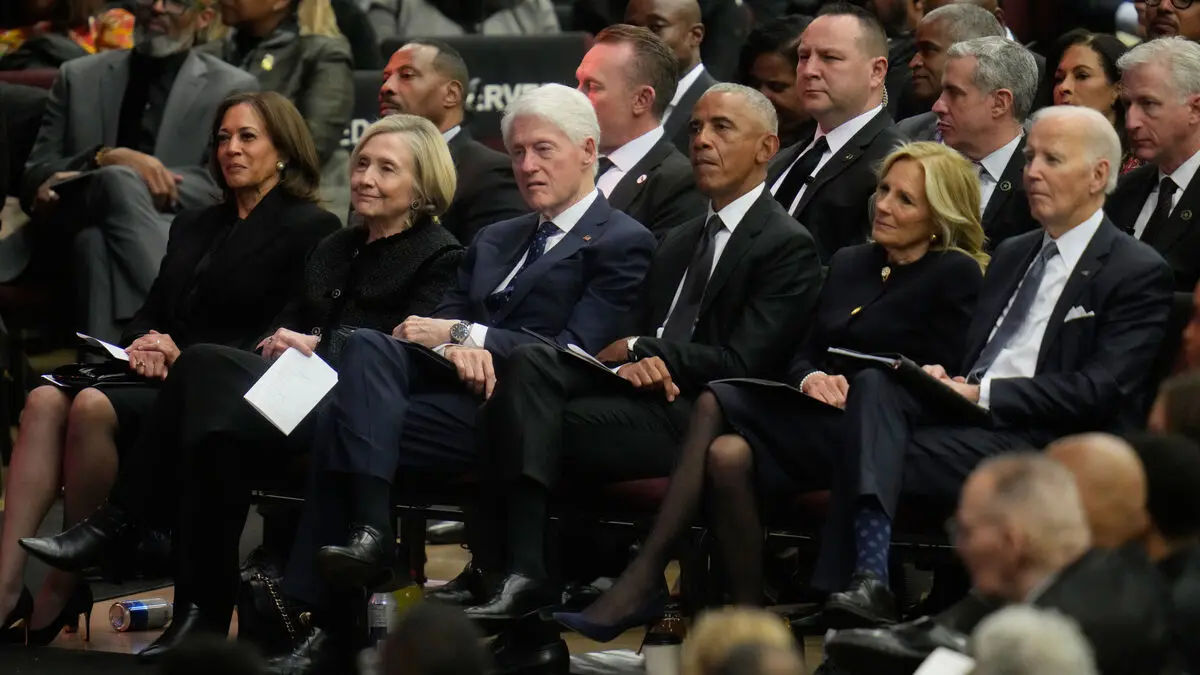 Three US presidents attend Jesse Jackson's memorial service in Chicago