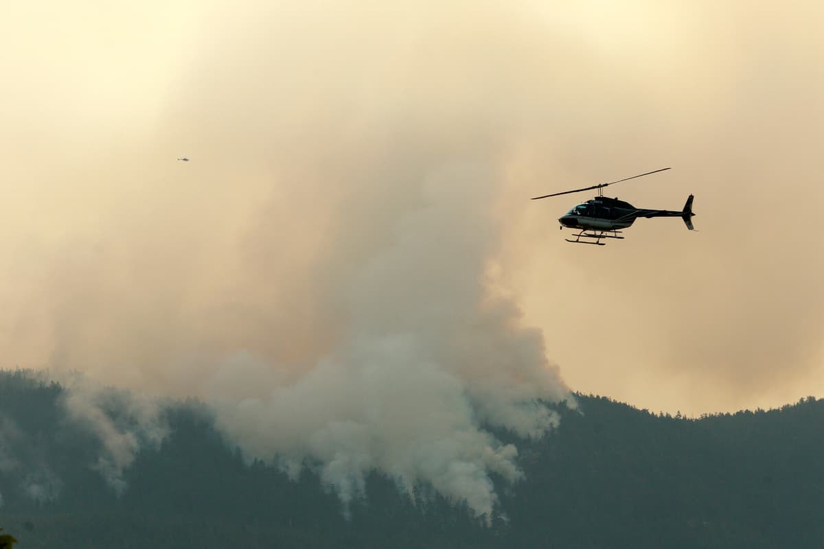 Massive Forest Fire Threatens Port Alberni in Western Canada