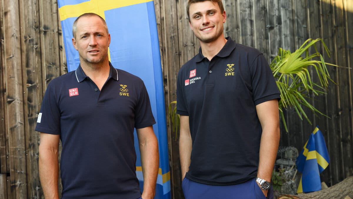 Åberg and Norén cheer up, inspiring each other