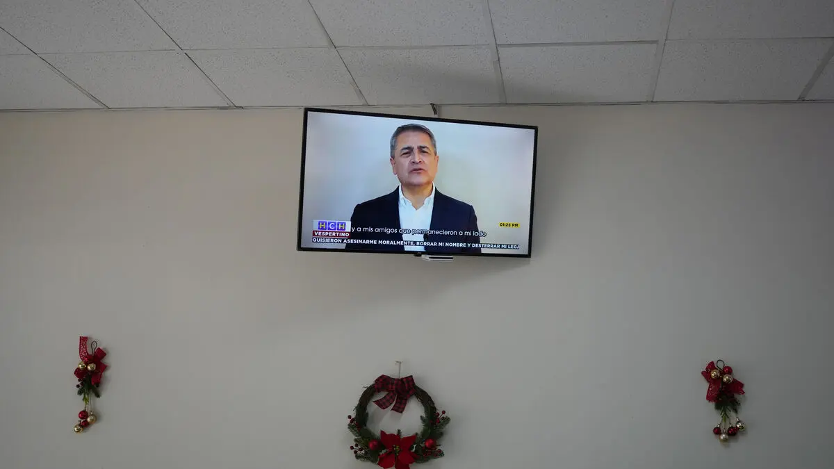 Honduras ex-president Juan Orlando Hernández returns home after Trump pardon