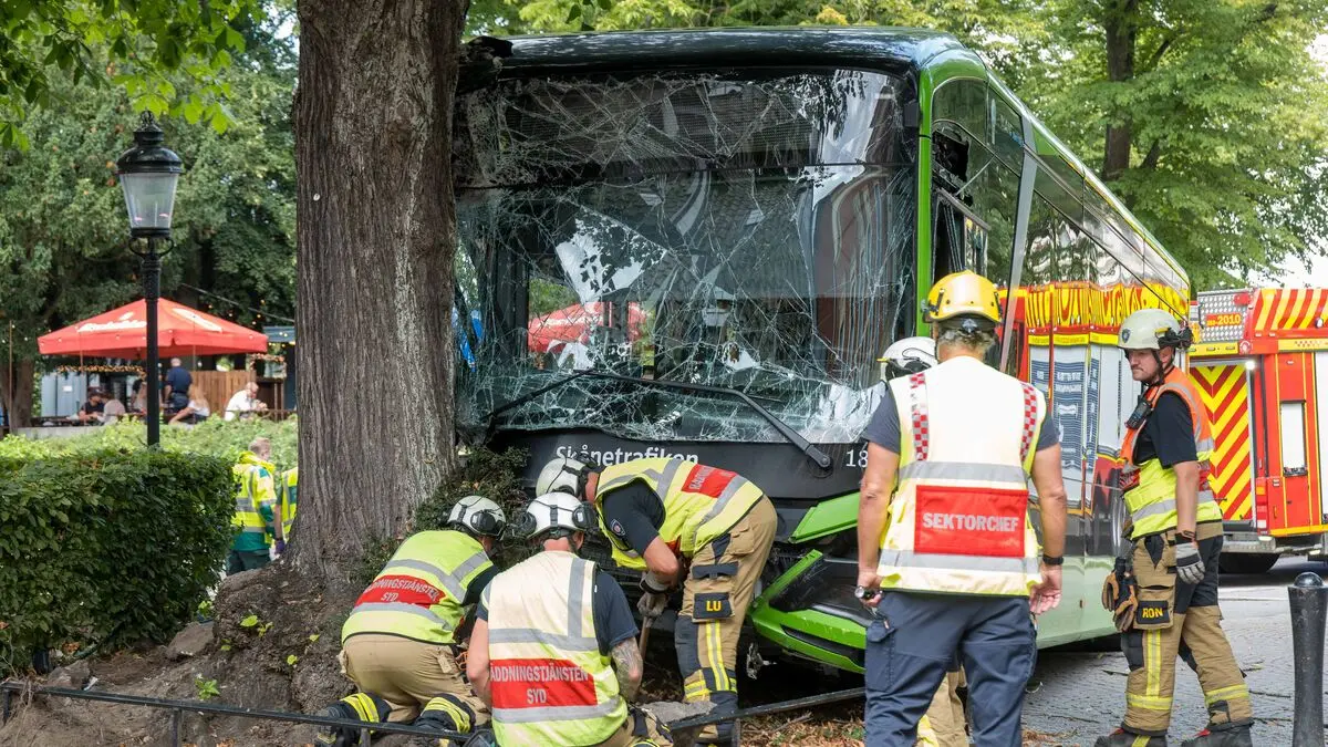 Bus driver arrested after crash