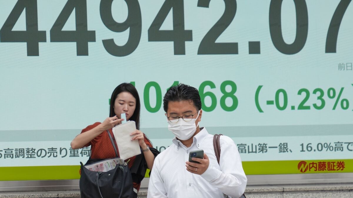 Falling stock markets in Asia – Tokyo down sharply