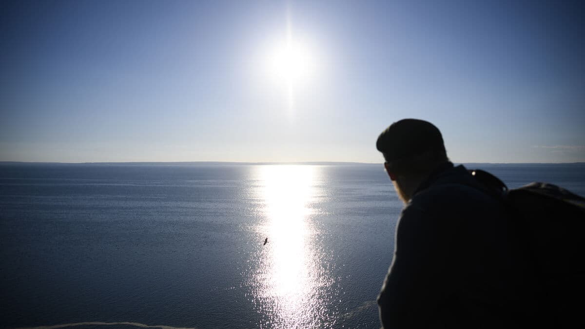 Lake Vättern is shrinking -