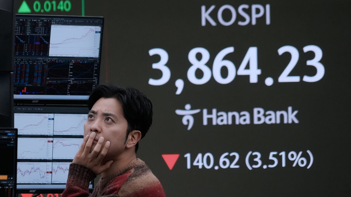 Sharp decline in Asia – Softbank continues to fall