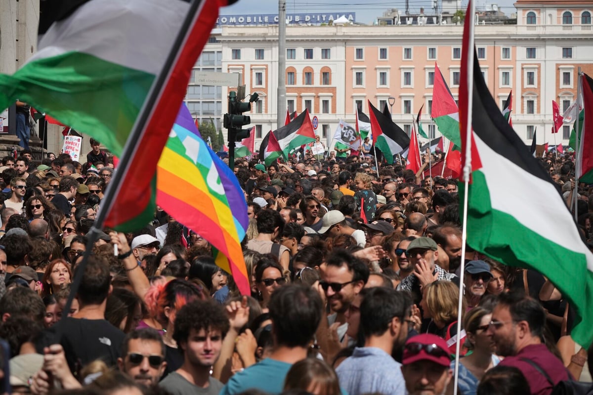 Thousands Join Pro-Palestinian Protests Across Italy