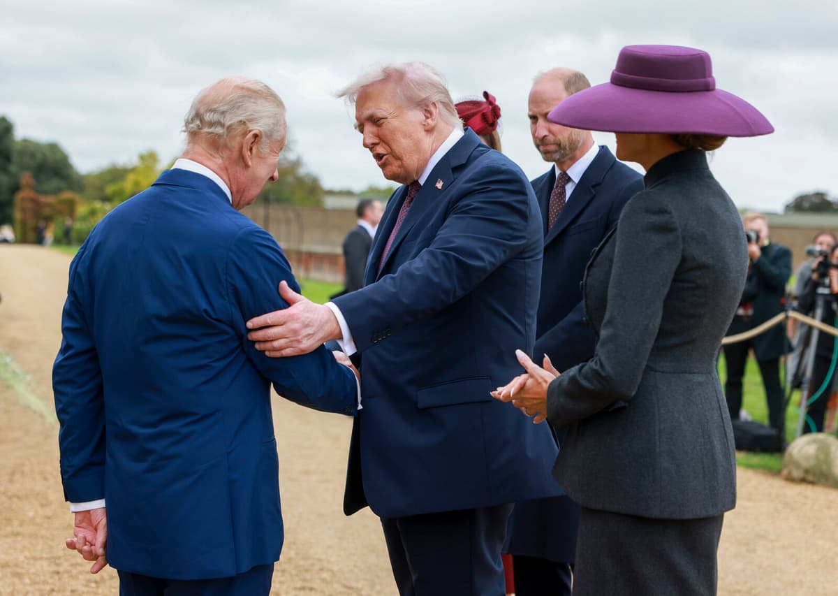 Trump Welcomed by King Charles at Windsor Castle During UK State Visit