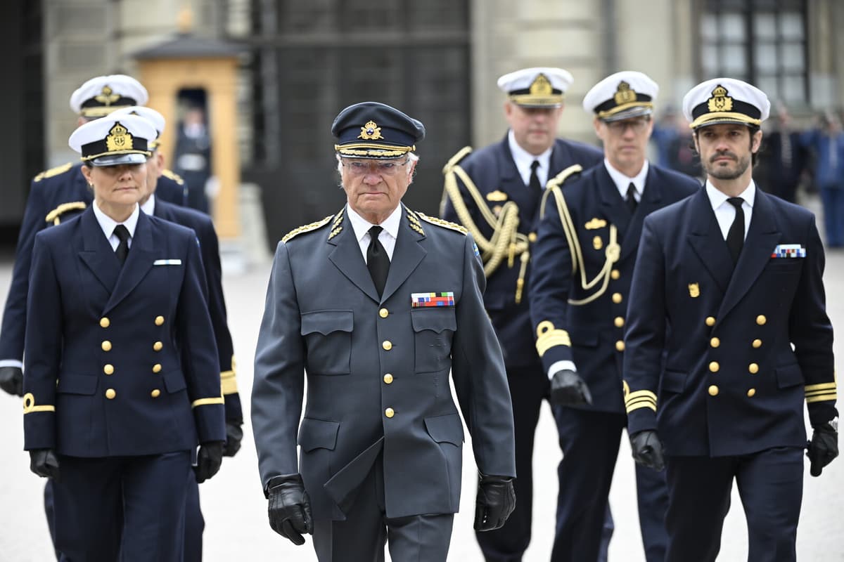 King Carl XVI Gustaf Visits Swedish NATO Battalion in Latvia
