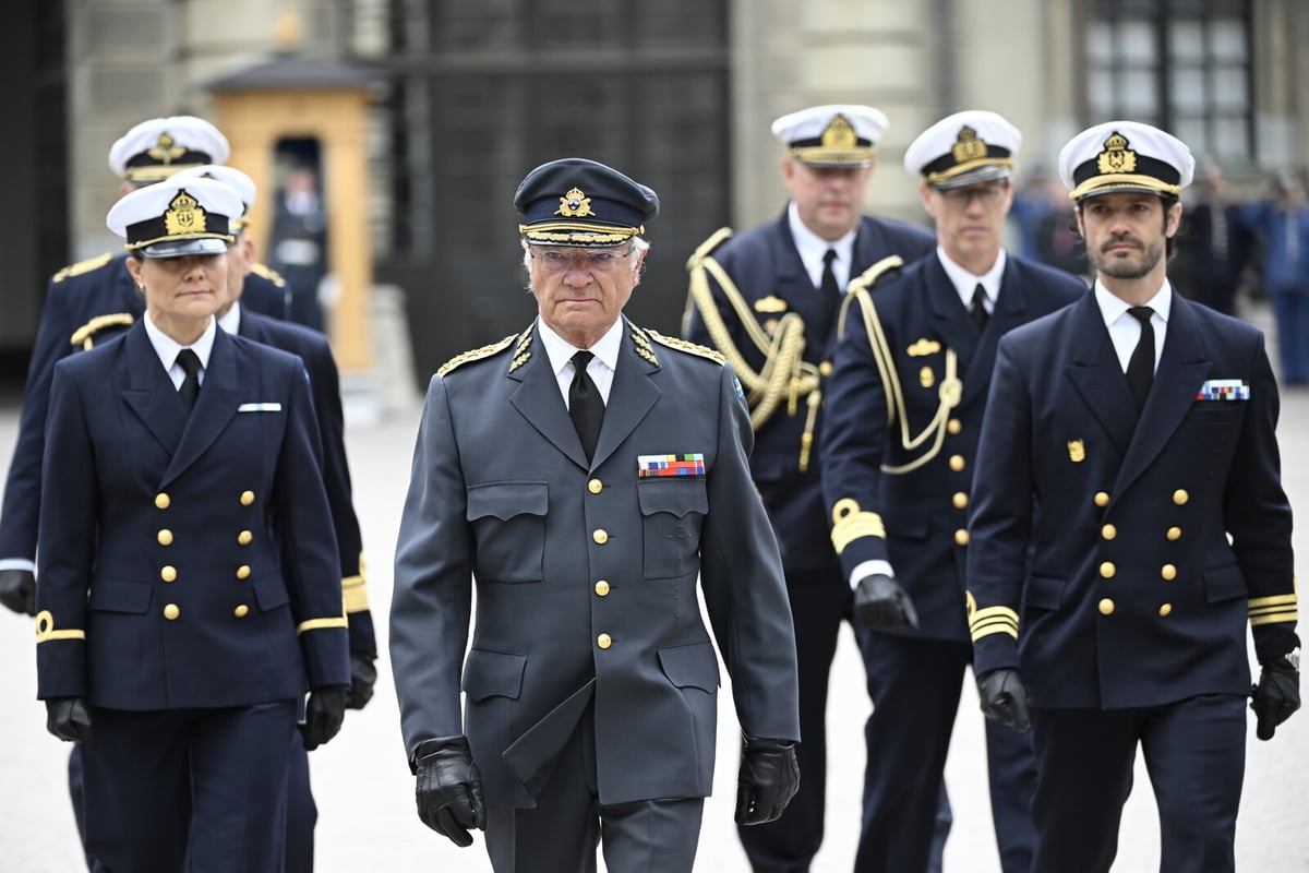 King Carl XVI Gustaf Visits Swedish NATO Battalion in Latvia