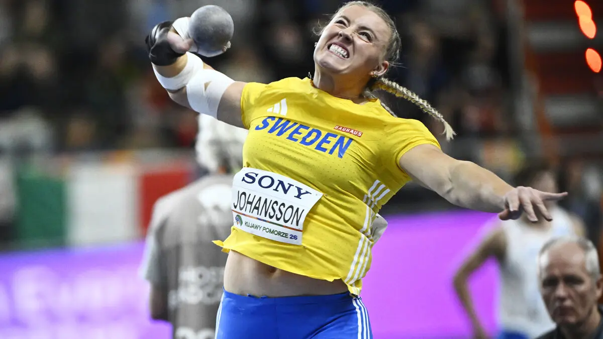 Axelina Johansson sharpens Swedish shot put record