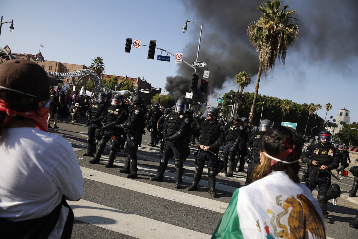 Reporter Injured by Police Rubber Bullet During LA Protests
