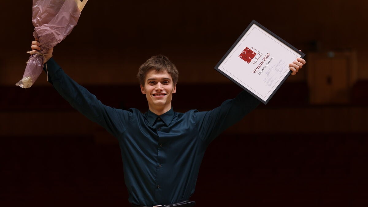 Percussionist Christoffer Breman wins this year's Royal Swedish Academy of Music Soloist Prize