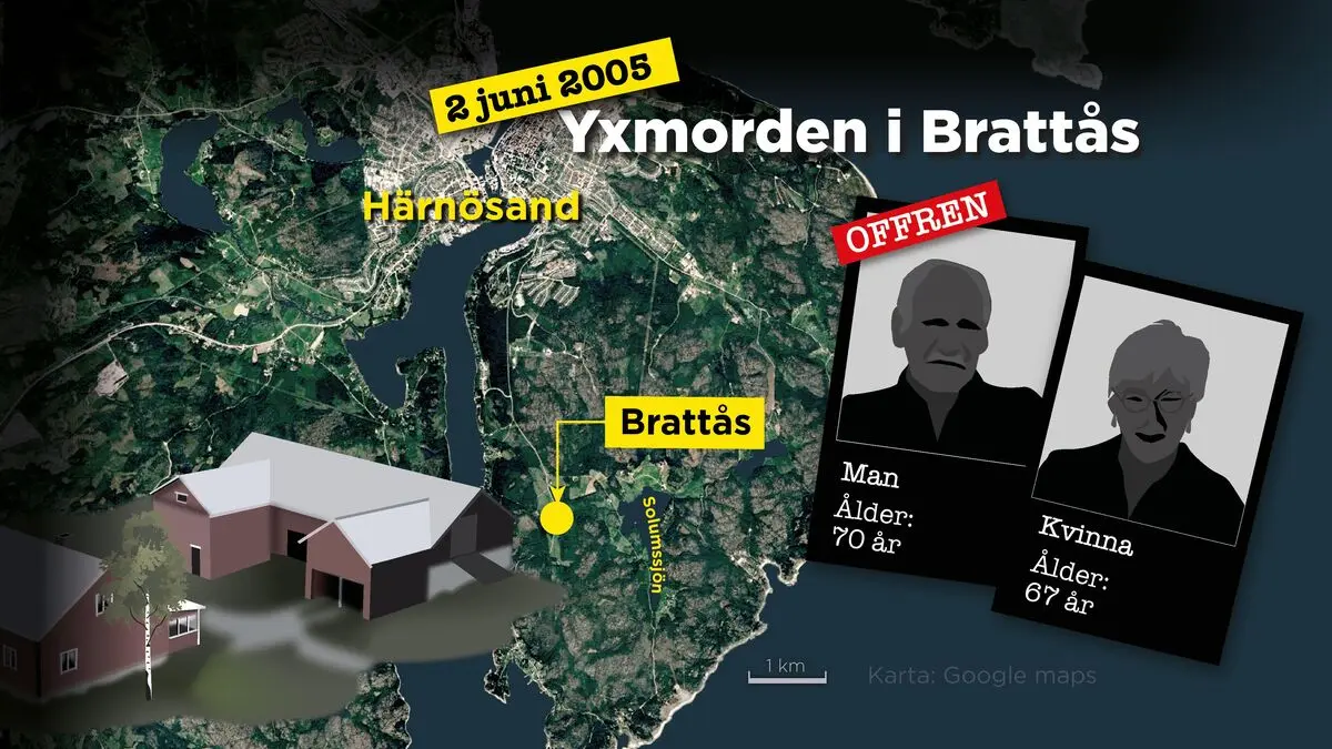 45-year-old arrested on suspicion of 2005 double murder outside Härnösand