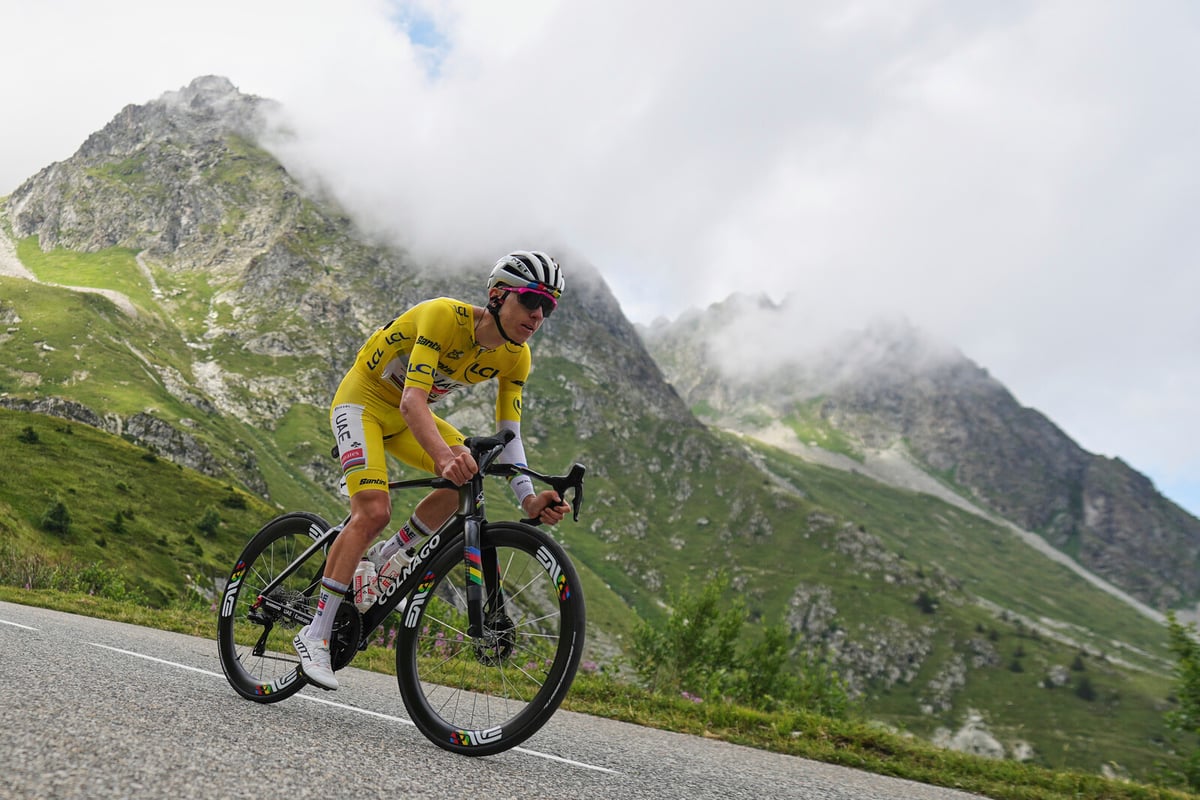 Pogacar Finishes Second in Tour de France Stage After Pre-Race Crash