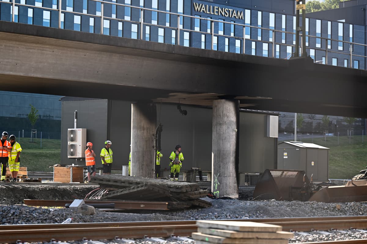 Fire in Cable at Västlänken Construction Site in Gothenburg