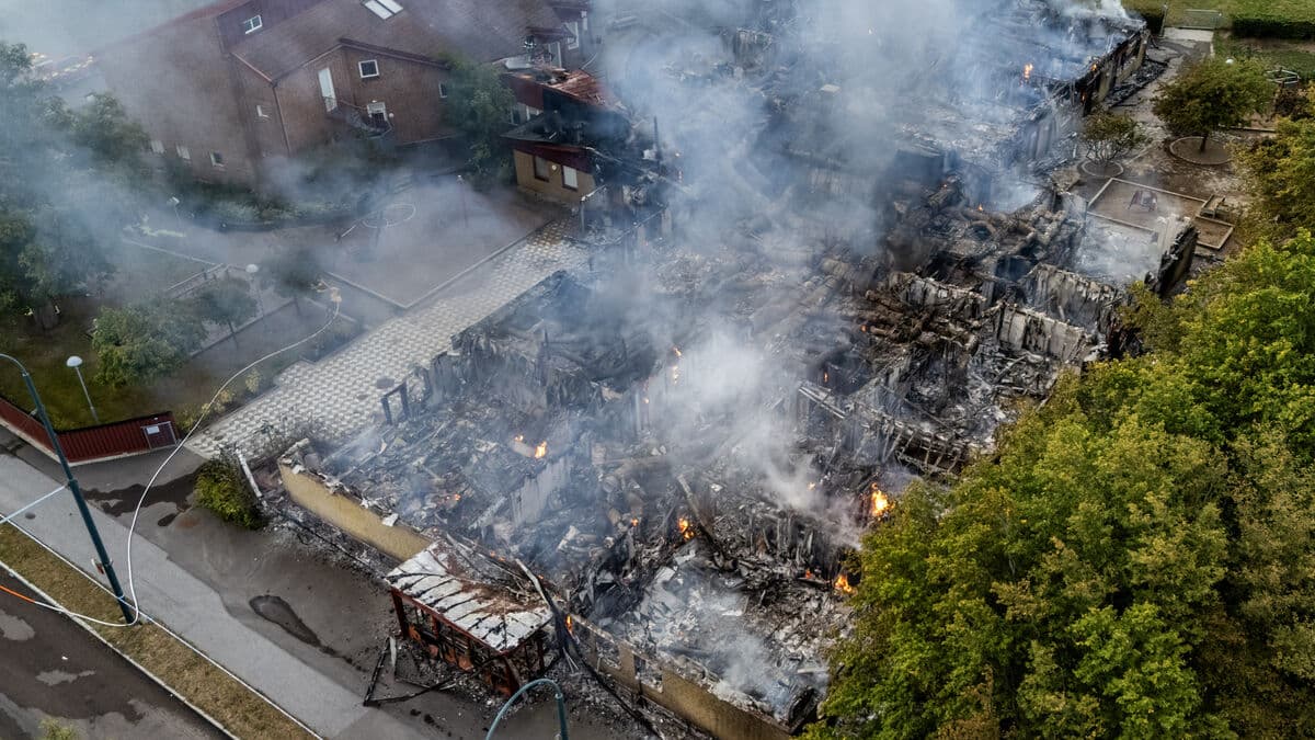 Preschool in Landskrona destroyed in major fire, police investigate arson