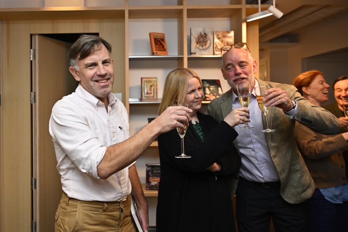 Han Kang's Publisher Celebrates with Champagne