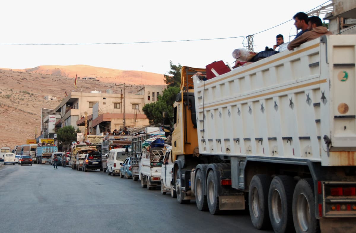 The Escape Route from Lebanon to Syria Destroyed