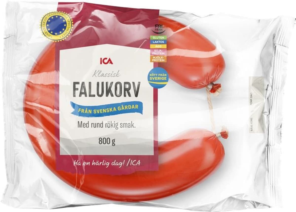 Ica recalls falukorv - may contain metal