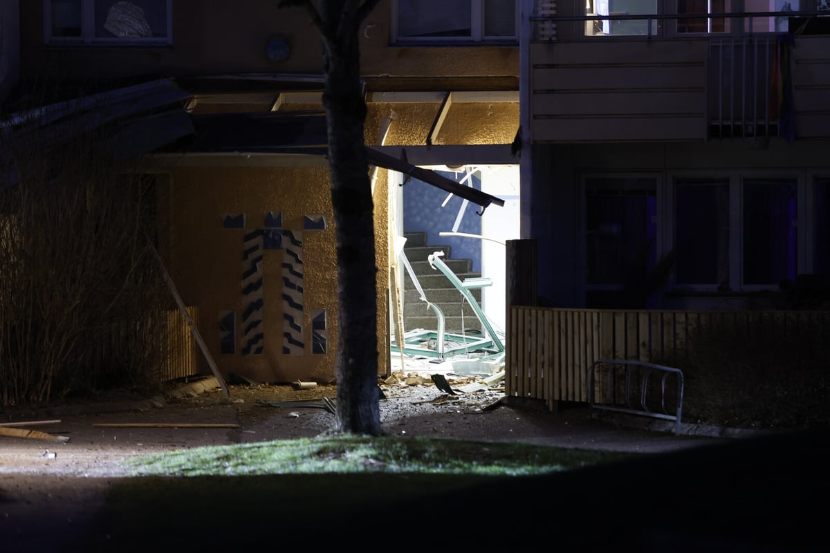 Four charged after explosion in Borås