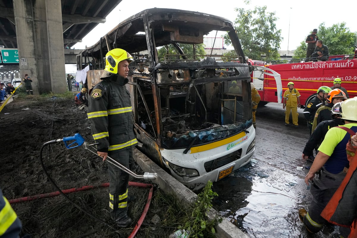 Many feared dead in school bus fire