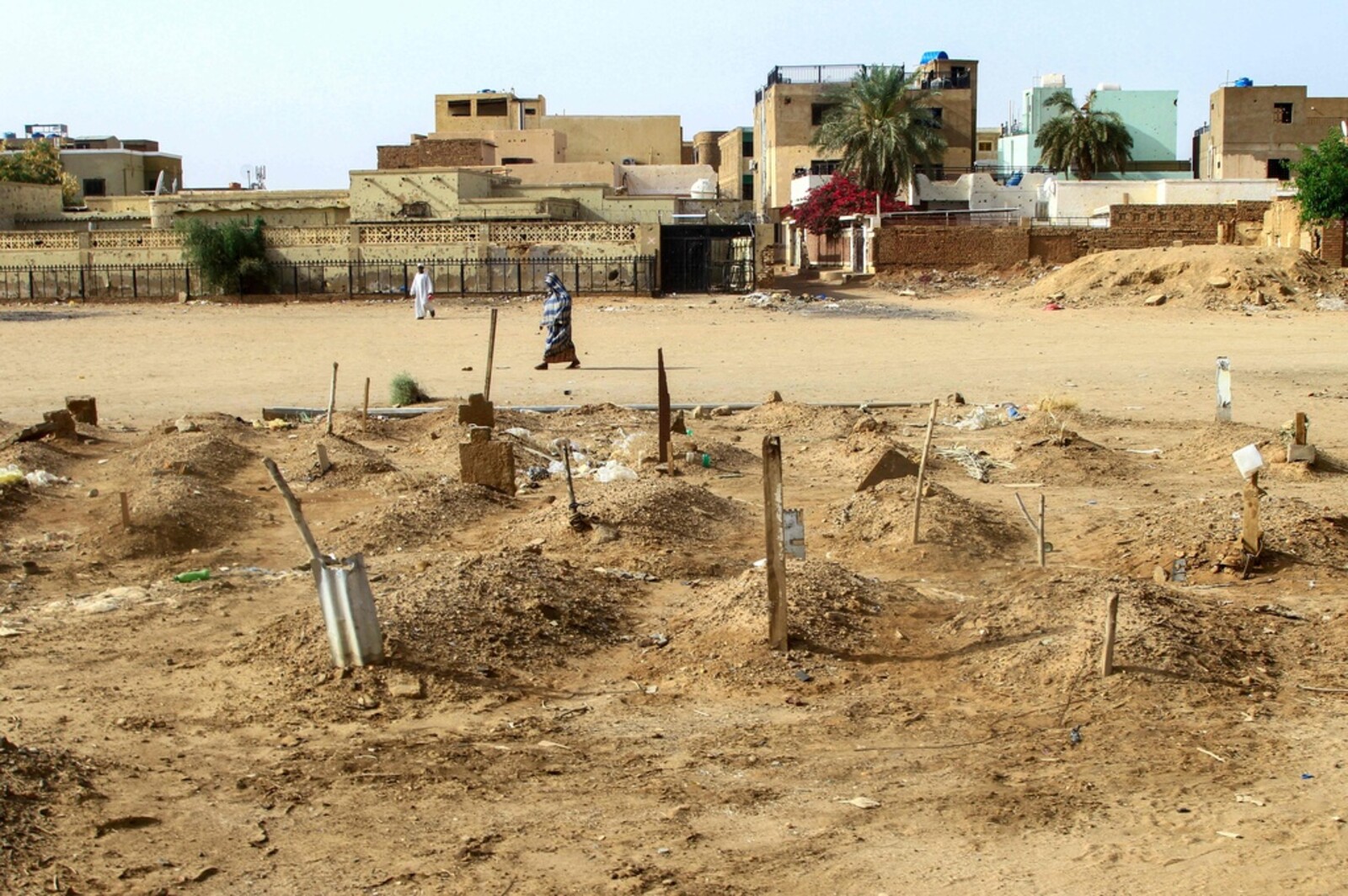 Earth Mounds in Khartum Mark