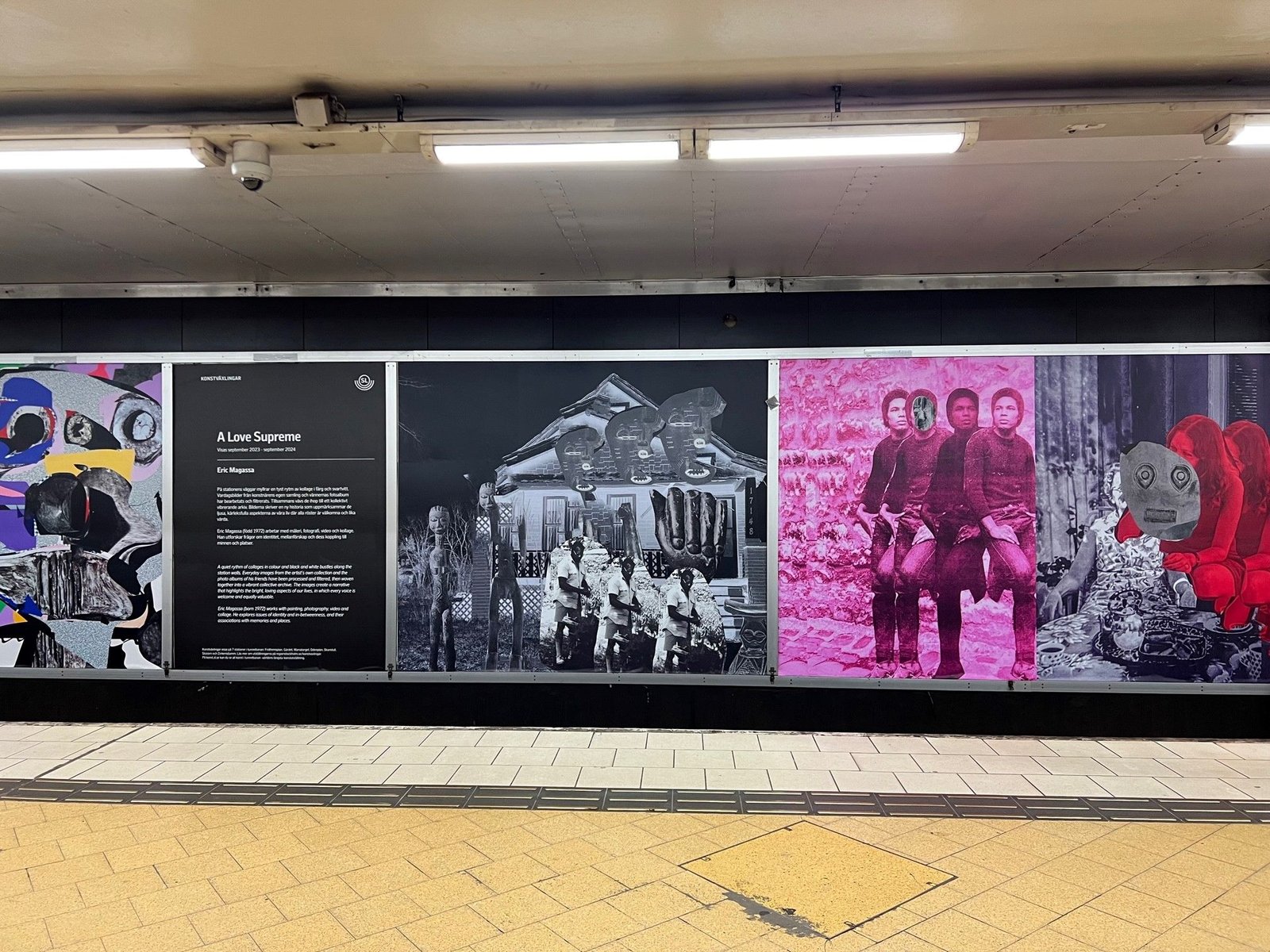 Photo: Pressbild. Eric Magassa art at Slussen