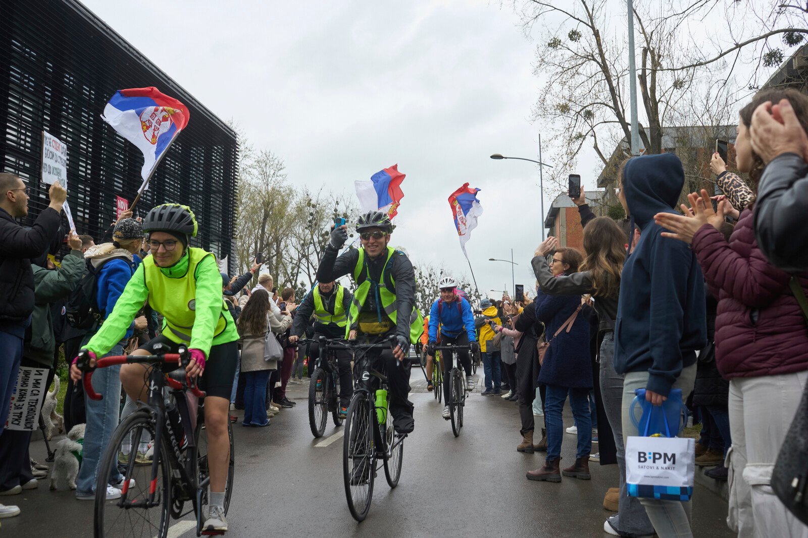 Serbian Students Bike 130 Miles