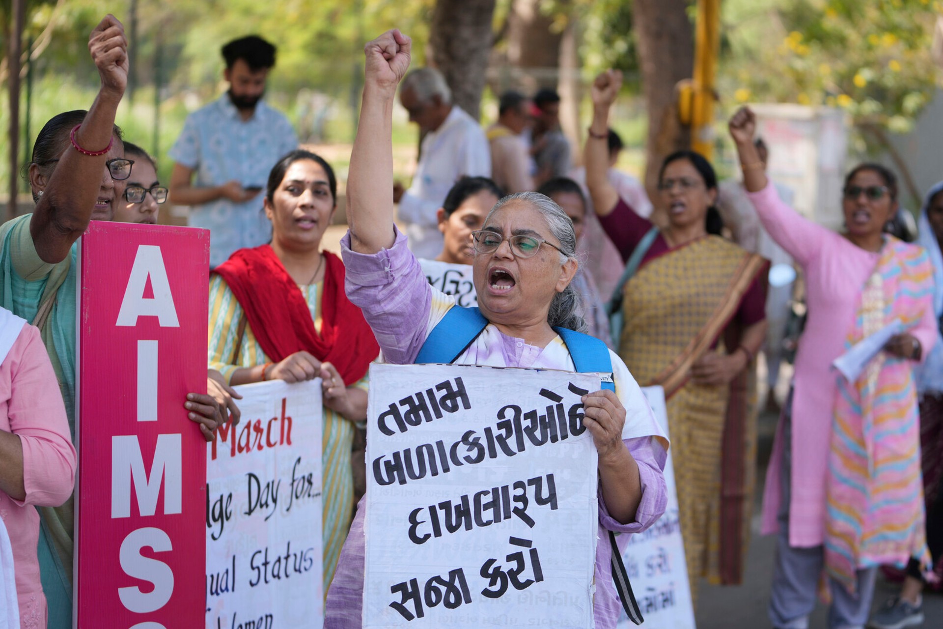 "In Pictures: Women Demonstrate for