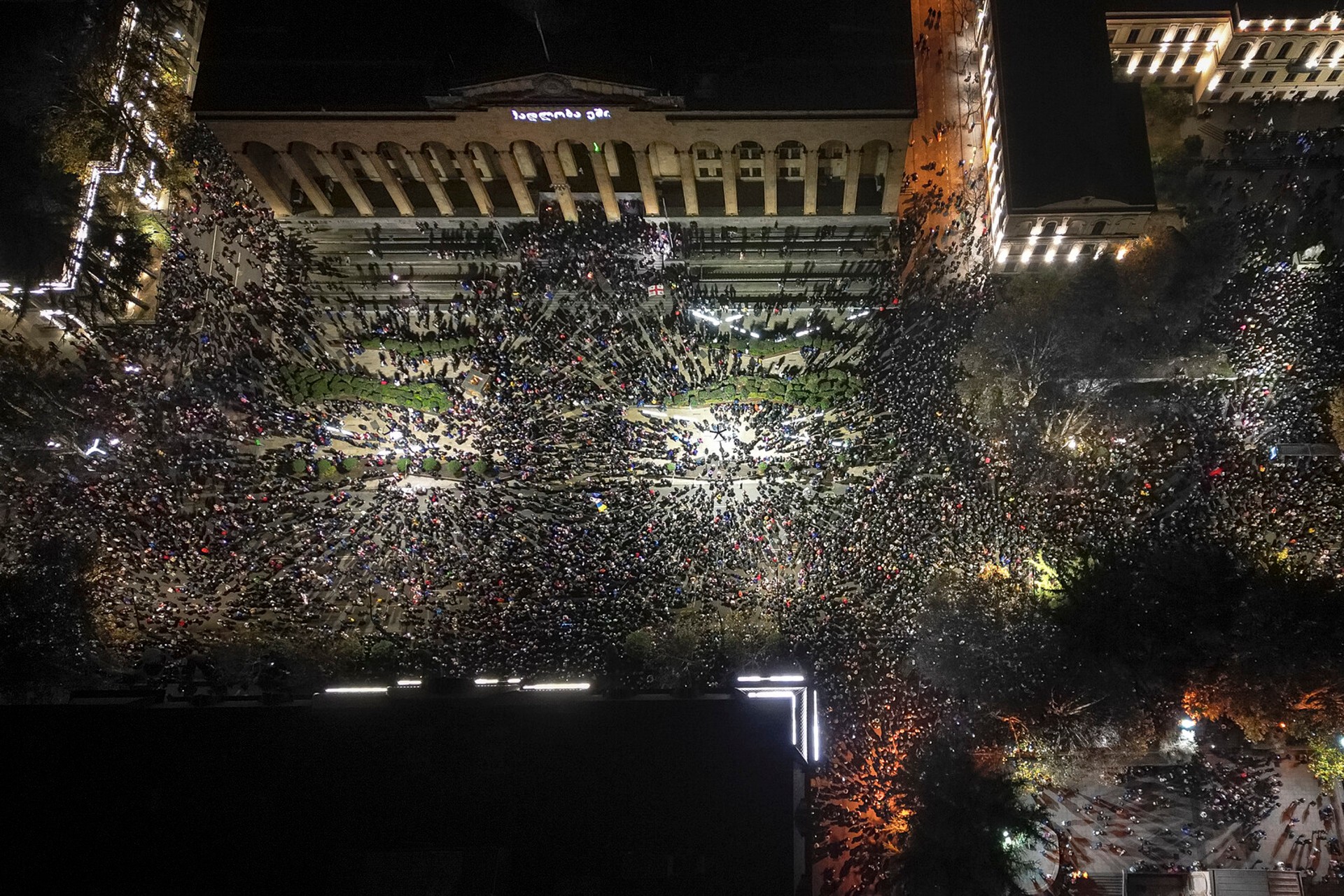 New large protests in Georgia