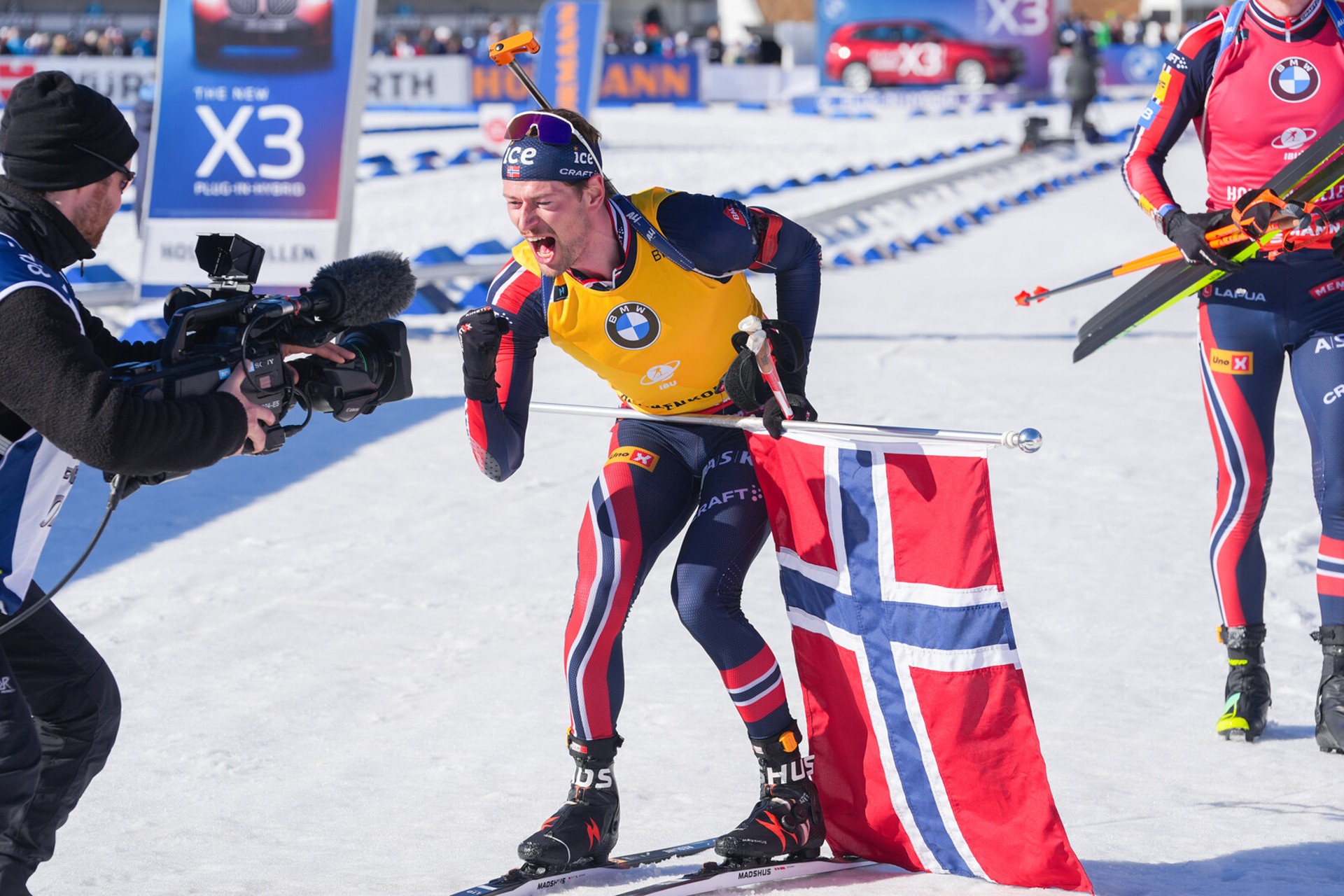 Lægreid Clinches World Championship, Outshines Biathlon Legend Bø