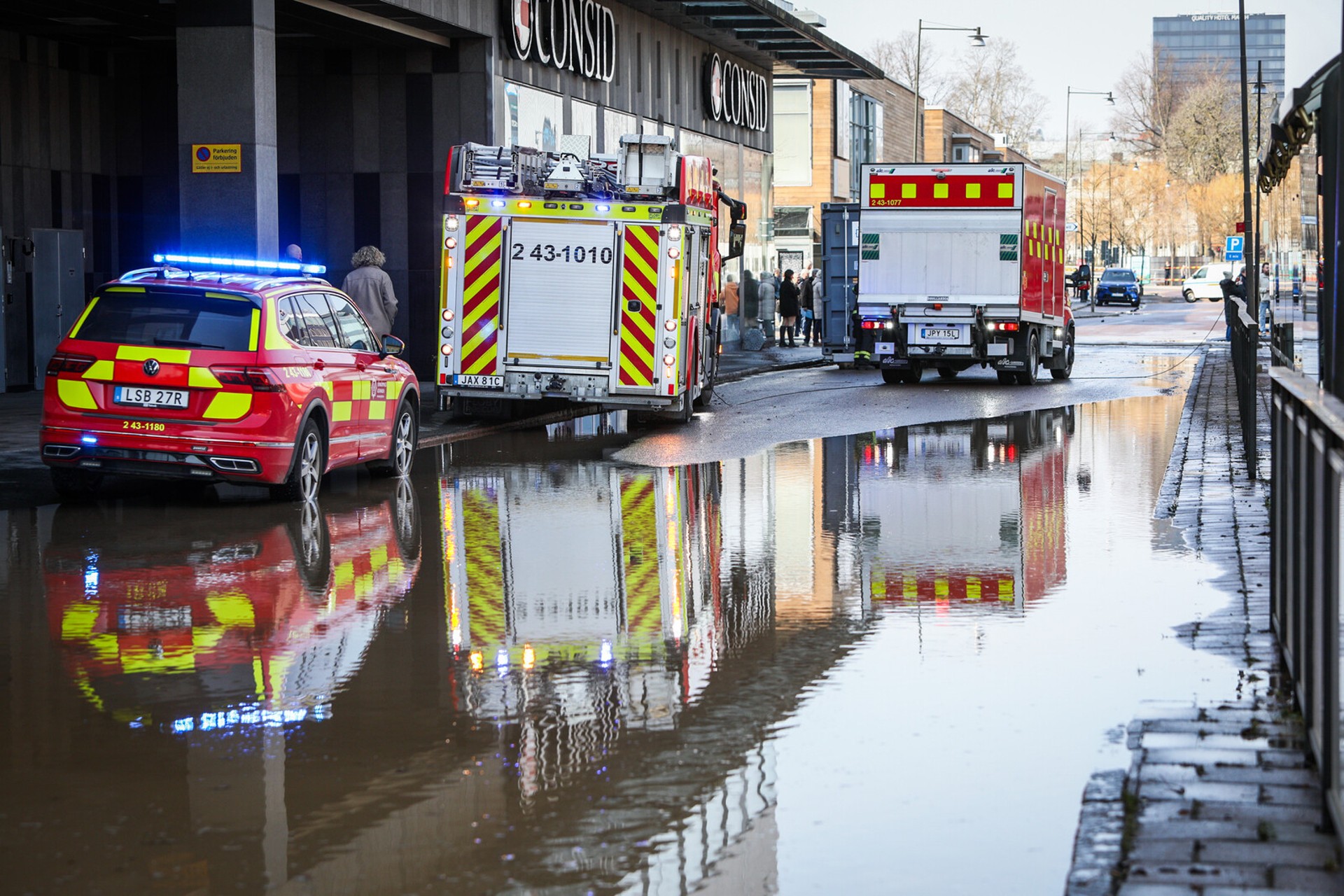 Flood Warning Issued in Jönköping After Water Leak at Travel Center