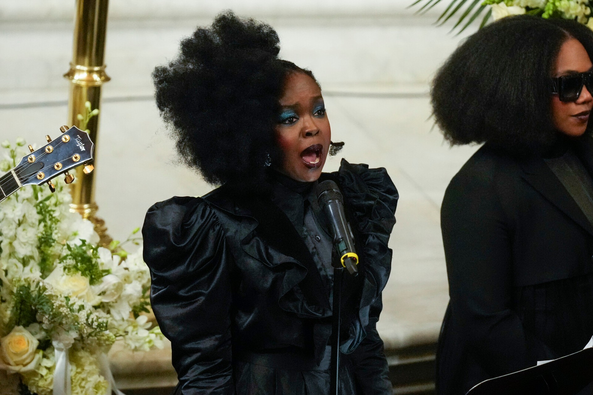 Lauryn Hill surprised at memorial