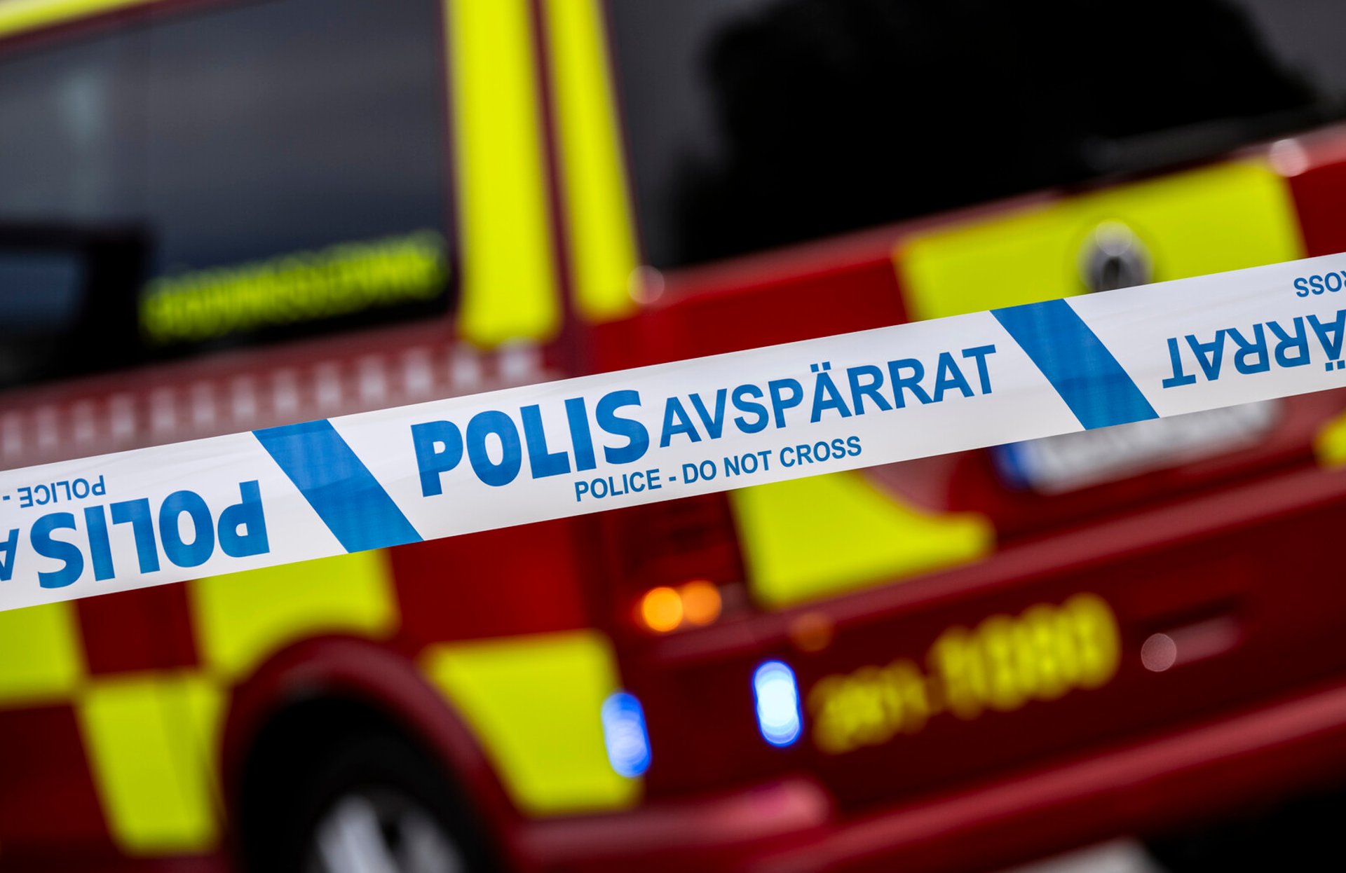 Fire in apartment building in Västerås tonight