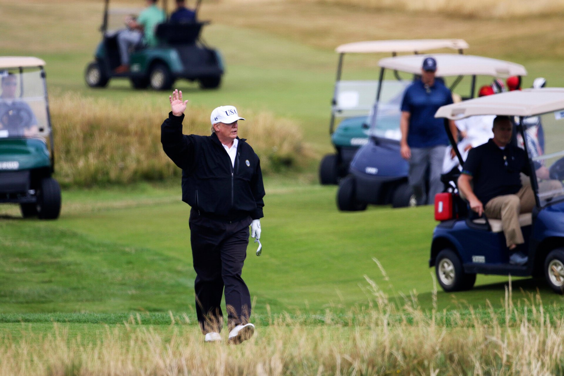 Trump's golf course vandalized after Gaza game