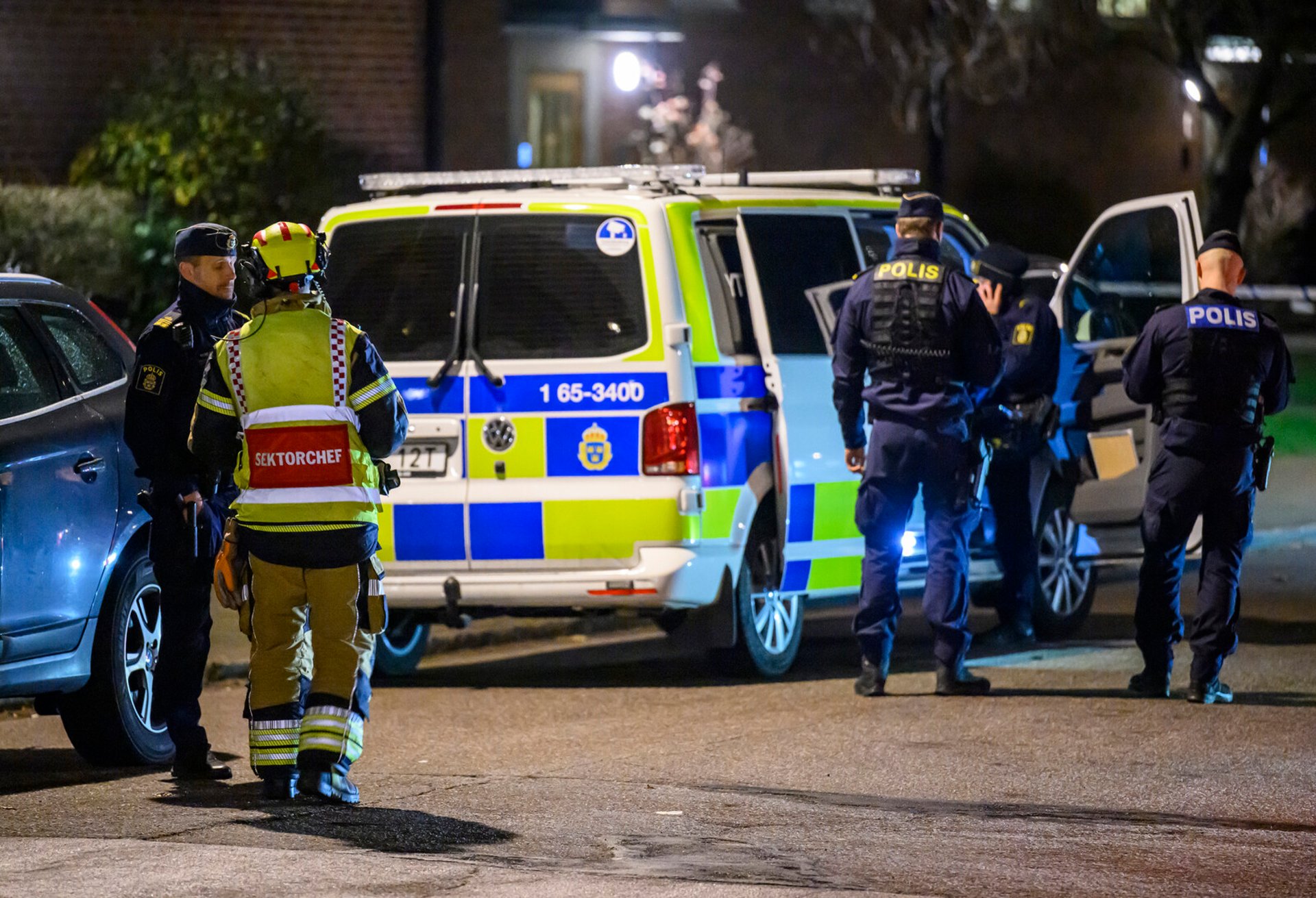 Explosion at entrance in Malmö