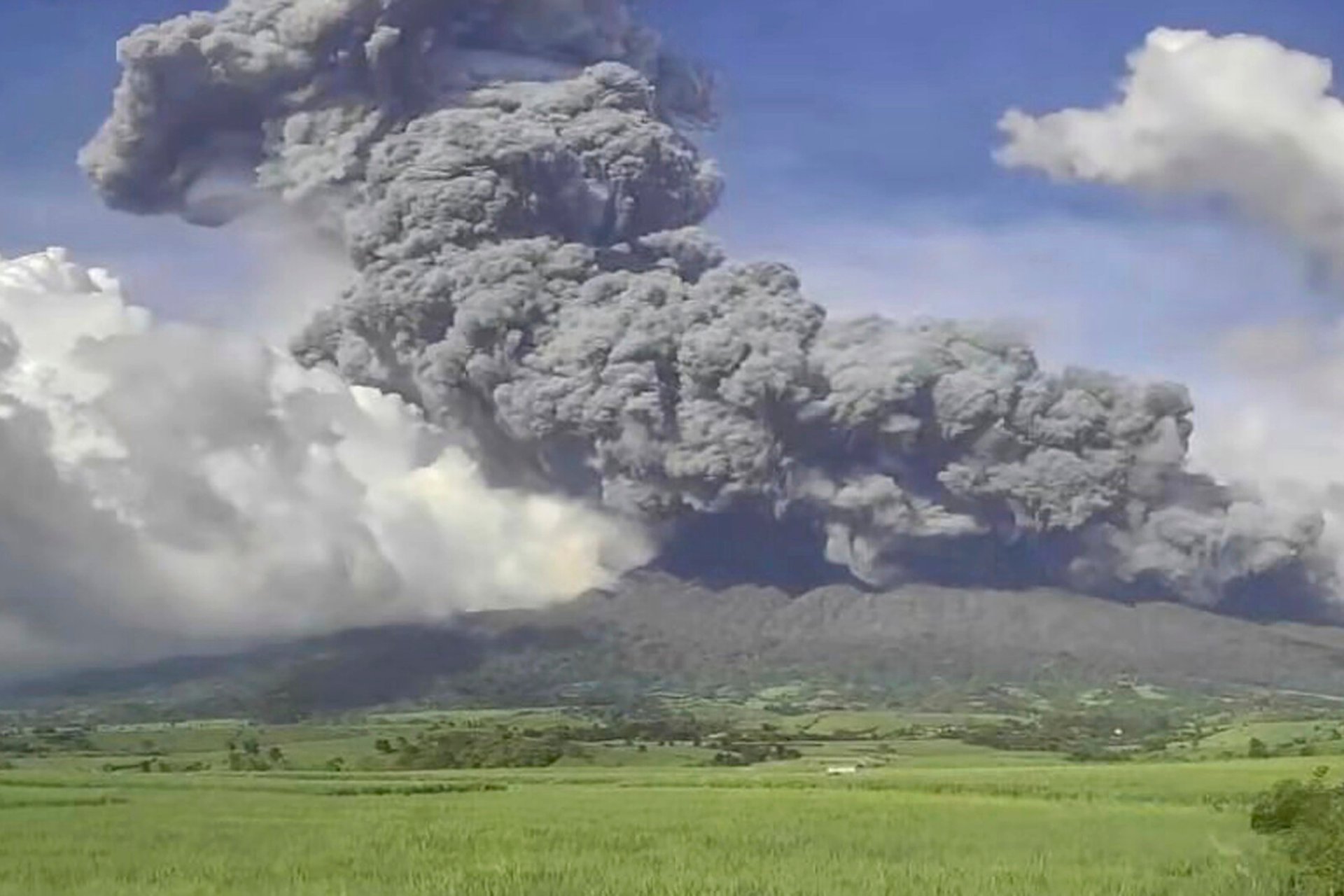 Nearly 100,000 evacuated after volcanic eruption